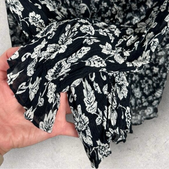 Sezane Silk Blend Floral Patchwork Jihane Blouse Top Size 40 French US 8 Boho - Picture 11 of 16